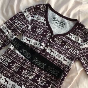 Pink™️ long sleeve and leggings pajama set